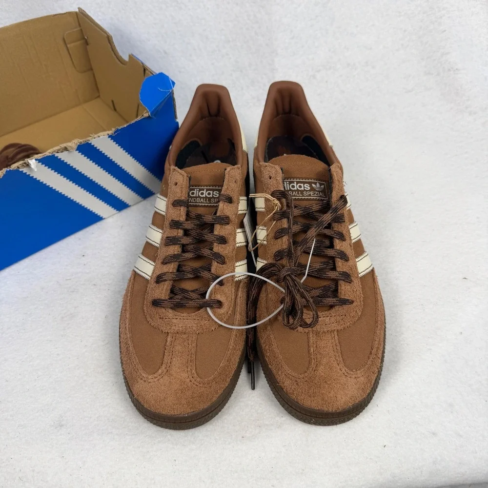 Adidas Handball Spezial Mens US 9.5 UK 9 Suede Terrace Shoes Brown KJ6016
